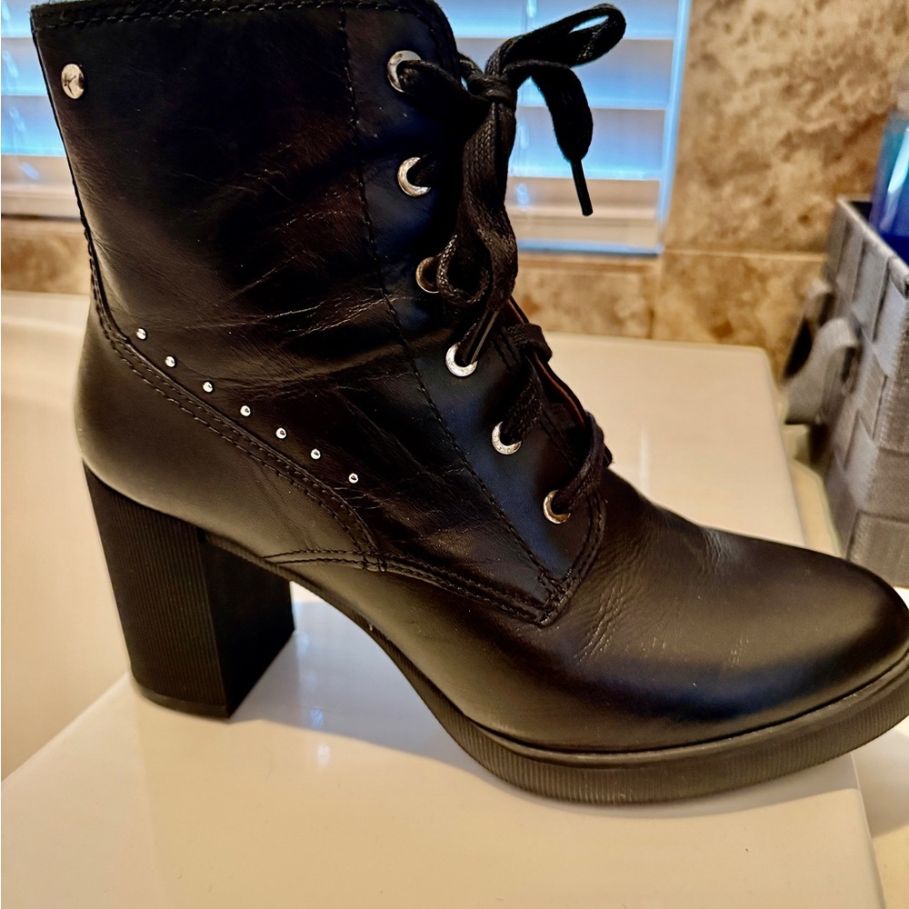 Pikolinos Black Ankle Boots, 41 (US 9.5), Excellent